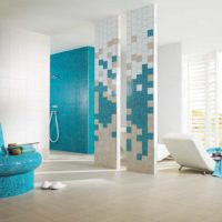 Salle de bain moderne en studio