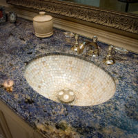Lavabo en mosaïque