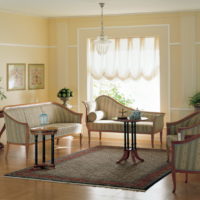 Salon de style allemand avec mobilier vintage