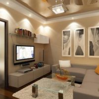 Décoration de la chambre dans les tons crème
