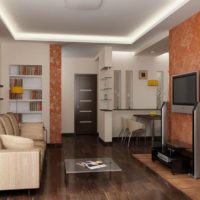 Utilisation de cloisons sèches pour décorer le plafond de la salle