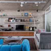 Conception de plafond de hall de style industriel