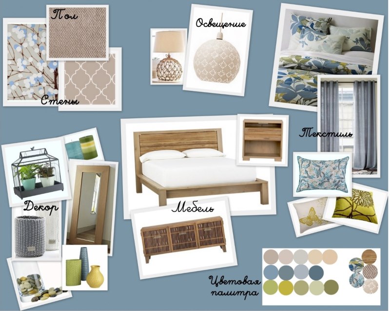 Faire un collage de l'intérieur d'une chambre à coucher