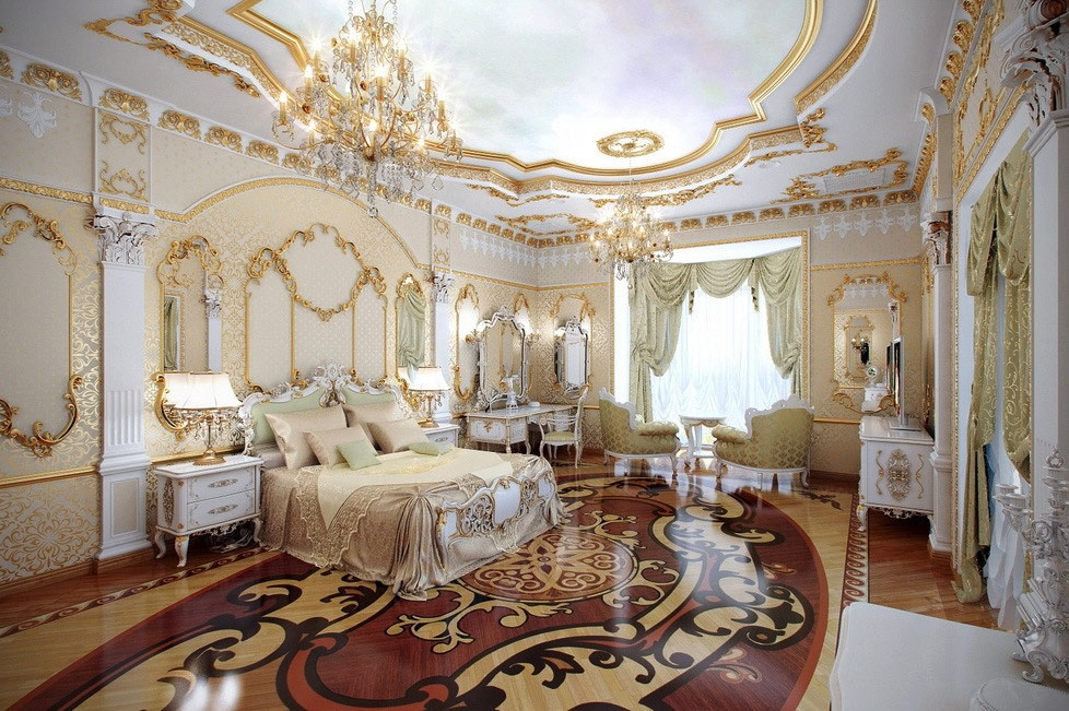 Conception de salon baroque
