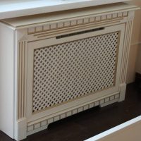 Boîte décorative pour radiateur de chauffage avec portail simulé de cheminée