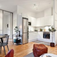 Studio appartement en blanc