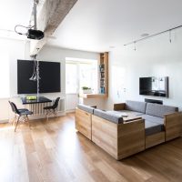 Meubles combinés dans un appartement en ville
