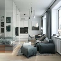Couleur grise à l'intérieur d'un studio
