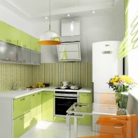 Cuisine lumineuse d'un petit coin
