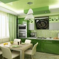 Plafond tendu à l'intérieur de la cuisine
