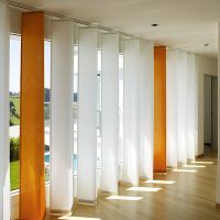 Stores en tissu du sol au plafond