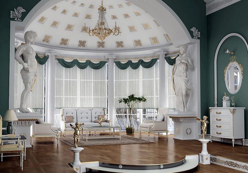 Diseño de enker de casa privada de estilo antiguo