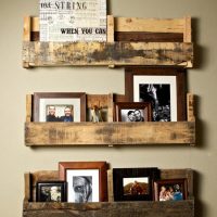 Vintage étagères de vieilles planches