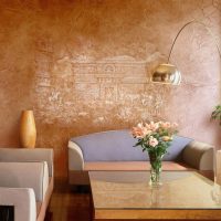 Texture mastic en décoration murale