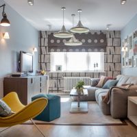 Design de salon aux tons pastel