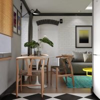 Conception d'un salon-cuisine moderne