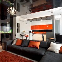 Plafond tendu en noir