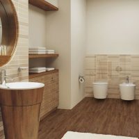 Design de salle de bain dans un style contemporain
