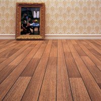Modèle de parquet avec garde-corps