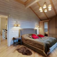 La disposition de la chambre dans le grenier