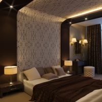 Couleur marron à l'intérieur de la chambre