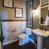 Vestir las paredes del baño con pinturas