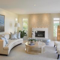 Salon moderne en blanc