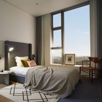 Design minimaliste de la chambre
