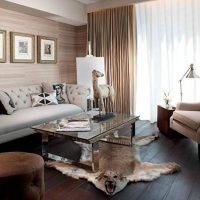 Faux peau sur parquet