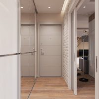 Conception de couloir dans les tons beiges