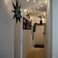 Décoration d'un couloir étroit pour les vacances