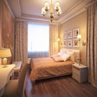 Coiffeuse dans une chambre de style classique