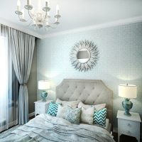 Décoration de miroir du mur d'accent de la chambre
