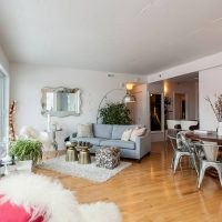 Plancher en bois laqué