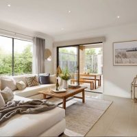 Plafond blanc lisse avec des projecteurs