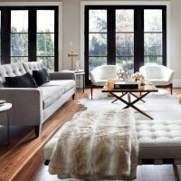 Plancher stratifié dans le salon