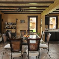 Table à manger avec plateau en verre