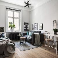 Décoration de studio scandinave