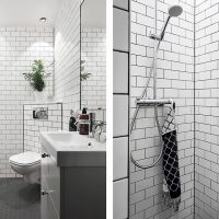 Salle de bain dans un petit studio