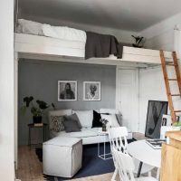 Espace lounge sous la couchette