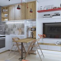 Conception d'un coin cuisine avec un comptoir
