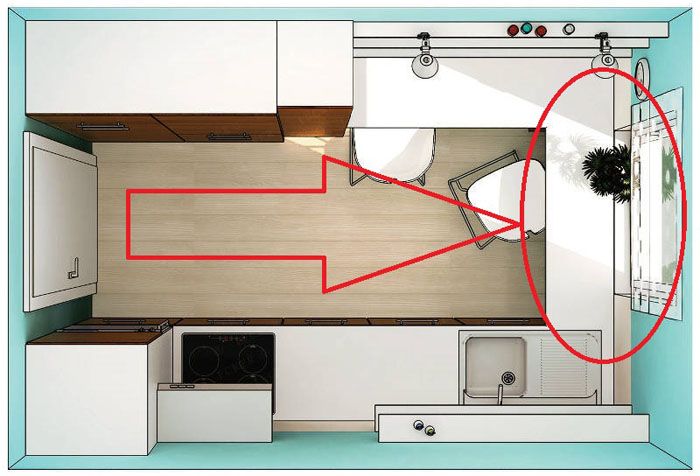 Disposición paralela de cocina estrecha