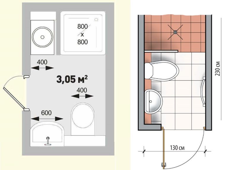 Ejemplos de proyectos de baños combinados