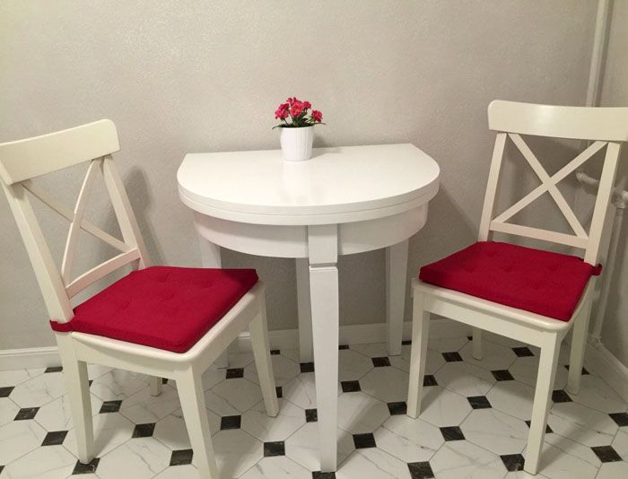 Mesa de comedor plegable para cocina estrecha