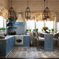 Intérieur de cuisine de style provençal