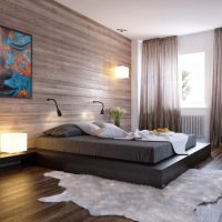Décor de chambre marron