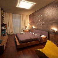 Couleur marron dans le design de la chambre