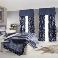 Couleur bleue dans la décoration de la chambre