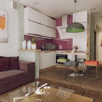 Cuisine sur le podium dans un studio