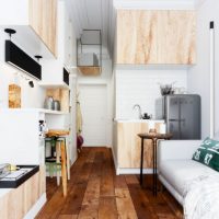 Parquet dans une pièce étroite